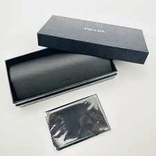 Prada Eyeglass Case Sunglasses Box Cleaning Cloth Size M New