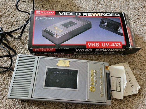 Vintage KINYO Rewinder UV-413 In Original Packaging VHS Rewinder