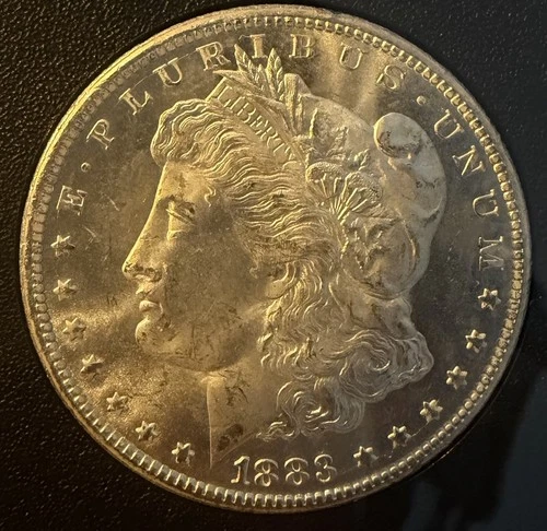 1883 CC GSA Uncirculated PROOF LIKE Morgan Silver Dollar with COA and Box Coin#3