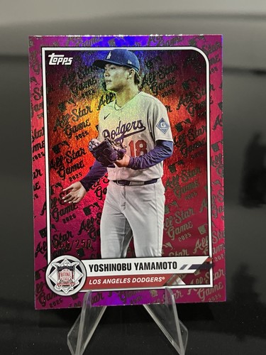 2025 Topps All Star Game Yoshinobu Yamamoto #27 Pink Holofoil /250 Dodgers