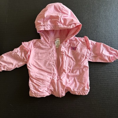 Girls Carter Pink Windbreaker Size 3M
