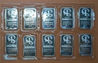 (10) 1 troy ounce silver bars