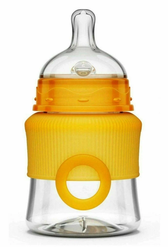 Smilo Baby Anti-Colic Bottles, Orange, 5 Ounce, 3 Count - New in Box - Image 2 of 4