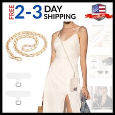 Universal Phone Lanyard, Metal Cell Phone Chain Anti-Theft Crossbody Strap fo...