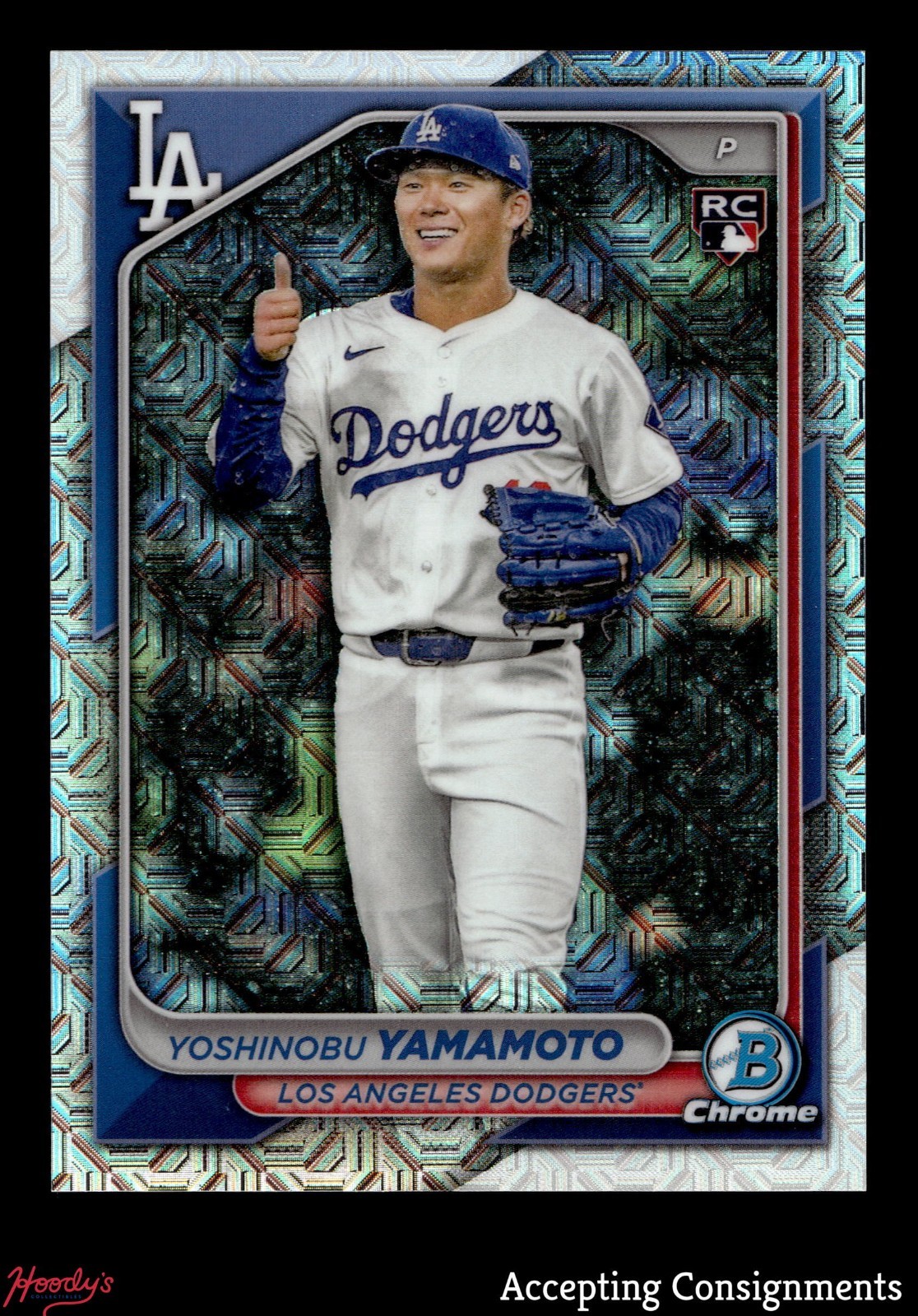 2024 Bowman Chrome Mega Box Image Variation #73 Yoshinobu Yamamoto SP ROOKIE RC