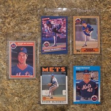 (5) Roger McDowell 1985 Fleer Rookie Card RC 1986 Topps Donruss 1987 Mets Update. rookie card picture
