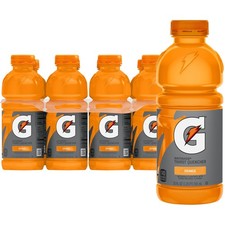Gatorade Thirst Quencher, Orange, 20 Fl Oz Pack 20 of 8 , orange