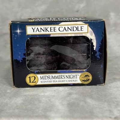Yankee Candle Scented Tea Light Candles '' Midsummer's Night '' 12 Pack
