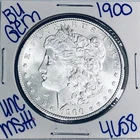 1900 BU UNCIRCULATED MORGAN SILVER DOLLAR AUTHENTIC U.S. MINT FREES HIPPING 4658