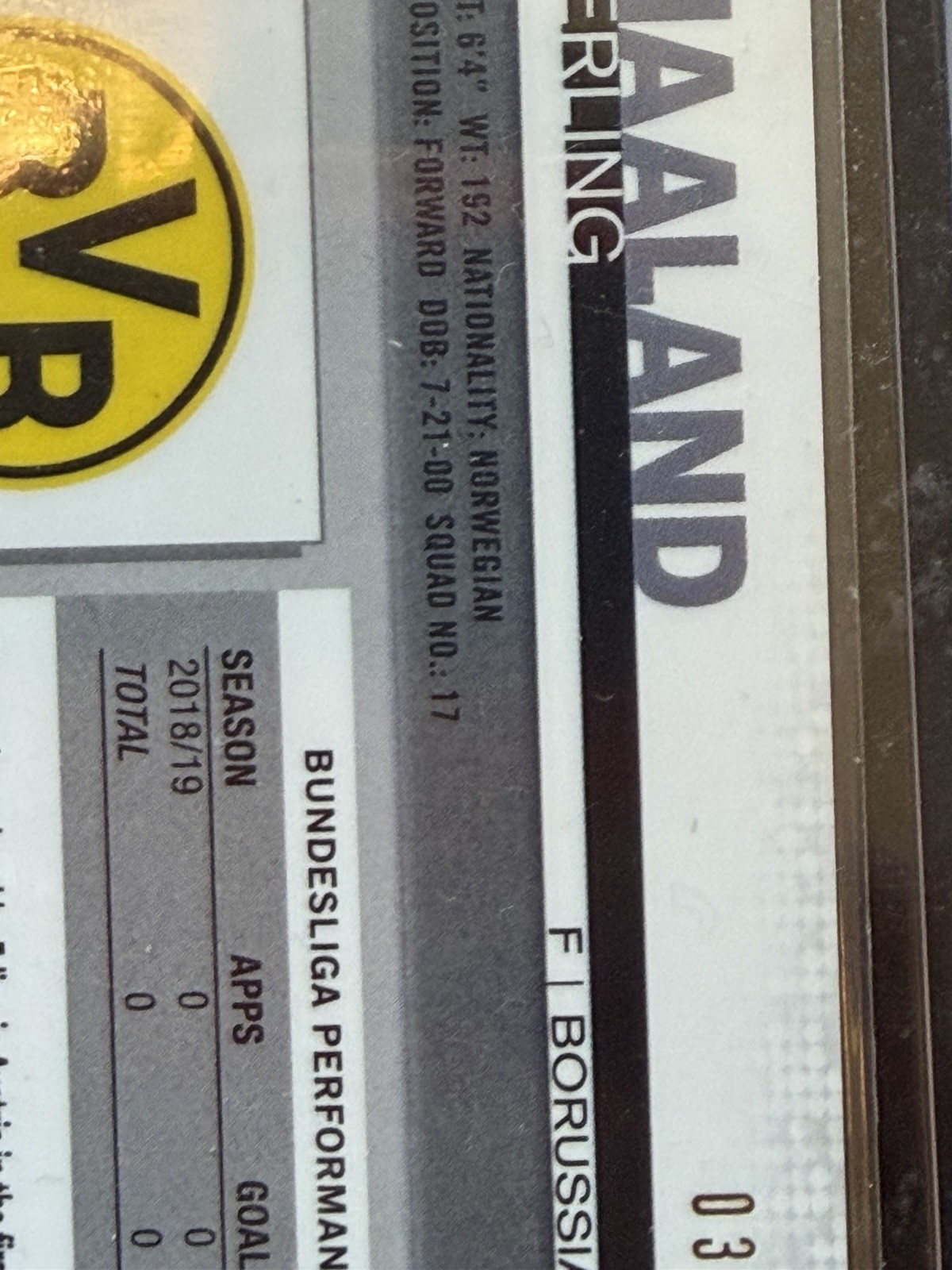 2019-20 Topps Chrome Bundesliga - Erling Haaland #72 Green Refractor /99 (RC) view 9