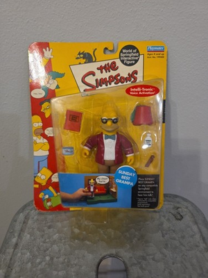 #ad 2002 The Simpsons World Of Springfield Sunday Best Grampa Series 9 $20.00