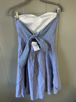 Draper James Tie Back Strapless Dress NWT - M