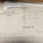 Civil War Confederate Document Archive Major Park Greenville Meriweather Georgia