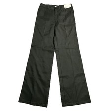 NWT - Uniqlo Women Dark Gray Twill Wide Pants Size 6 RN139864