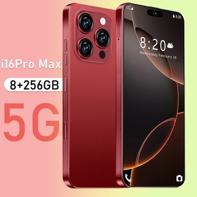 I16 Pro Max 5G Unlocked Cell Phone 8+256GB Smartphone Android 14 Dual SIM Mobile