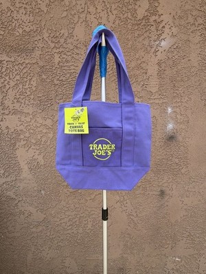 Trader Joe's Trick-or-Treat Purple Canvas Tote Bag