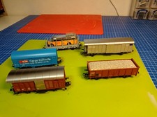 Märklin H0 SBB Konvolut neuwertiger Güterwagen 5 Stück aus Vitrine Set 1