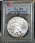 2011 (S) American Silver Eagle - PCGS Graded MS69, 1st Strike !!
