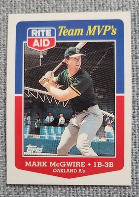 1988 Topps Rite Aid Team MVP's - Mark McGwire #23