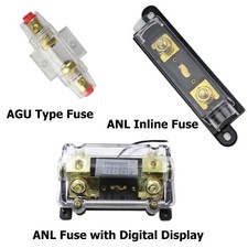 Car Audio Fuse Holder with 50 100 200 300 Amp Fuse Inline Distribution Block Lot