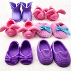 Cabbage Patch Kids Lil Sprouts Shoes Lot Boots Bunny Slippers Flats Sandals 6 pr