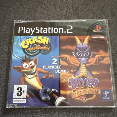 Crash Twinsanity PS2 + Spyro A Hero s Tail PS2 RARE DEMO DISC UK PAL 