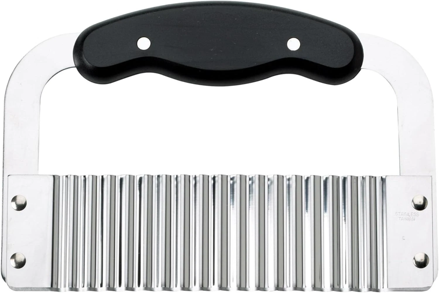 Crinkle-Cut Wave Slicer French Fry Vegetable Cutter, Stainless Steel Blade