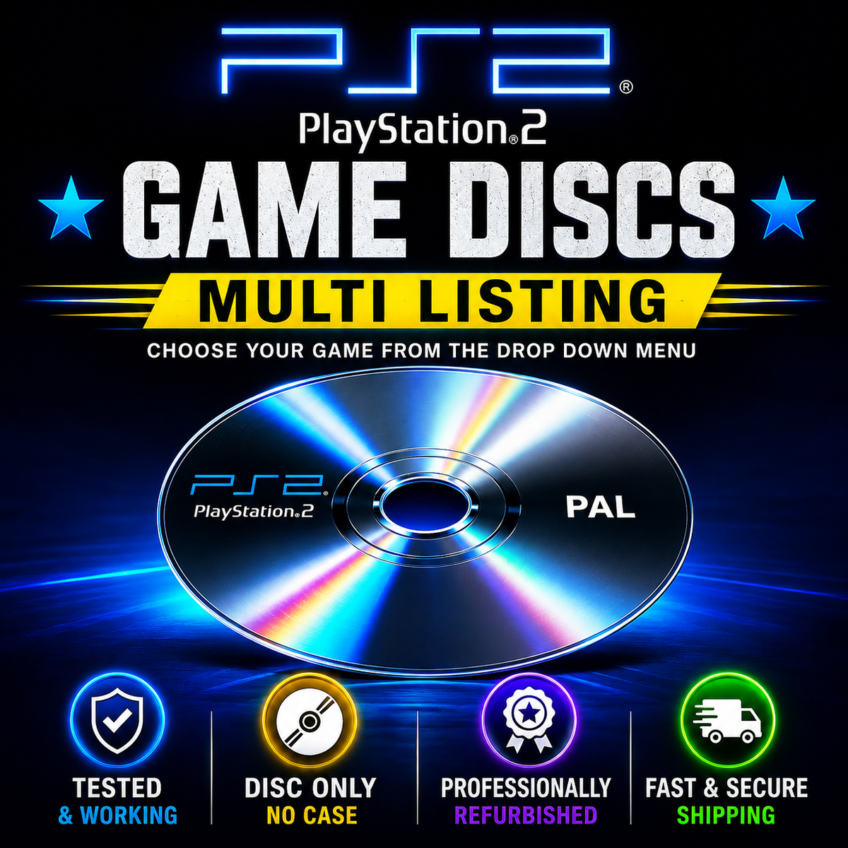 Sony Playstation 2 (PS2) Disc Only Video Games - PAL - Offer