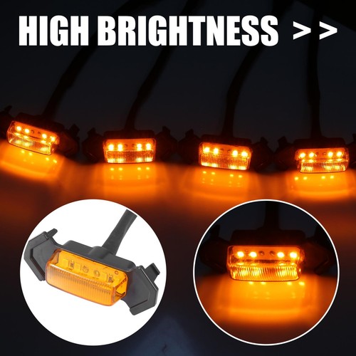 4pcs Amber Lens LED Front Grille Light Kit for Toyota Tacoma TRD Pro 2016-2021 - Picture 3 of 9