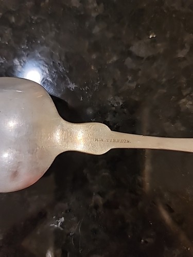 R. A. Tibbets Coin Silver 8" Serving Spoon - Picture 7 of 7