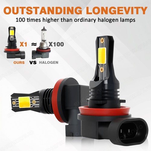 For Nissan Frontier Cab Pickup 4Door 2005-2020 Dual Color H11 LED Fog Light Bulb - Picture 4 of 14