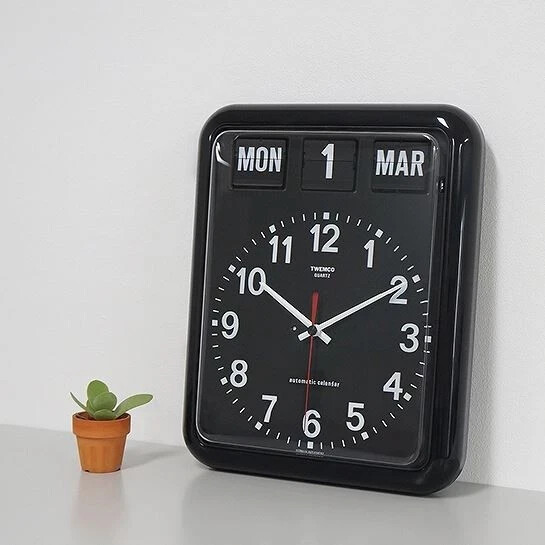 TWEMCO BQ-12 完動品 TWEMCO BQ-12A black Desk & Wall Flip Perpetual Calendar | eBay
