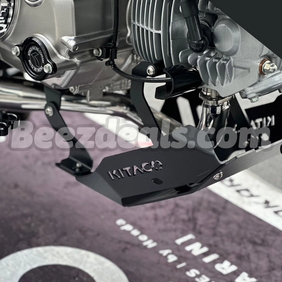 Placa de deslizamiento Kitaco debajo del protector del motor negro Honda Monkey 125 JB03 JB05 2022 2025 Foto 3 de 4