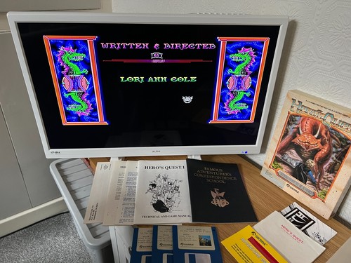 Rare Amiga Sierra Hero's Quest Game - Boxed & Working -👽👾Retro Gift Idea👾👽 - Afbeelding 14 van 24