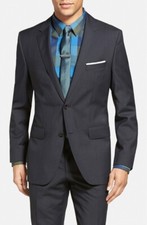 Hugo Boss 'James/Sharp' Trim Fit Wool Two Button Jacket Sz 50R