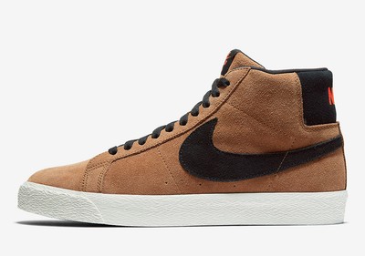 nike sb zoom blazer mid light british tan