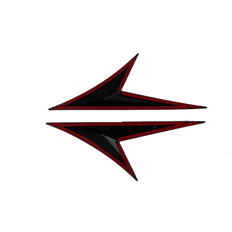 Cubierta adhesiva de fibra de carbono para guardabarros de flujo de aire del ala lateral del automóvil Foto 3 de 4