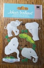 RARE Jolees Elephant Mom, Dad  Baby Zoo Safari Jungle Animal Scrapbook Stickers