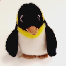 VTG 1986 GUND Baby Emperor PENGUIN 8.5" T Suede Beak  Feet Plush Collectible