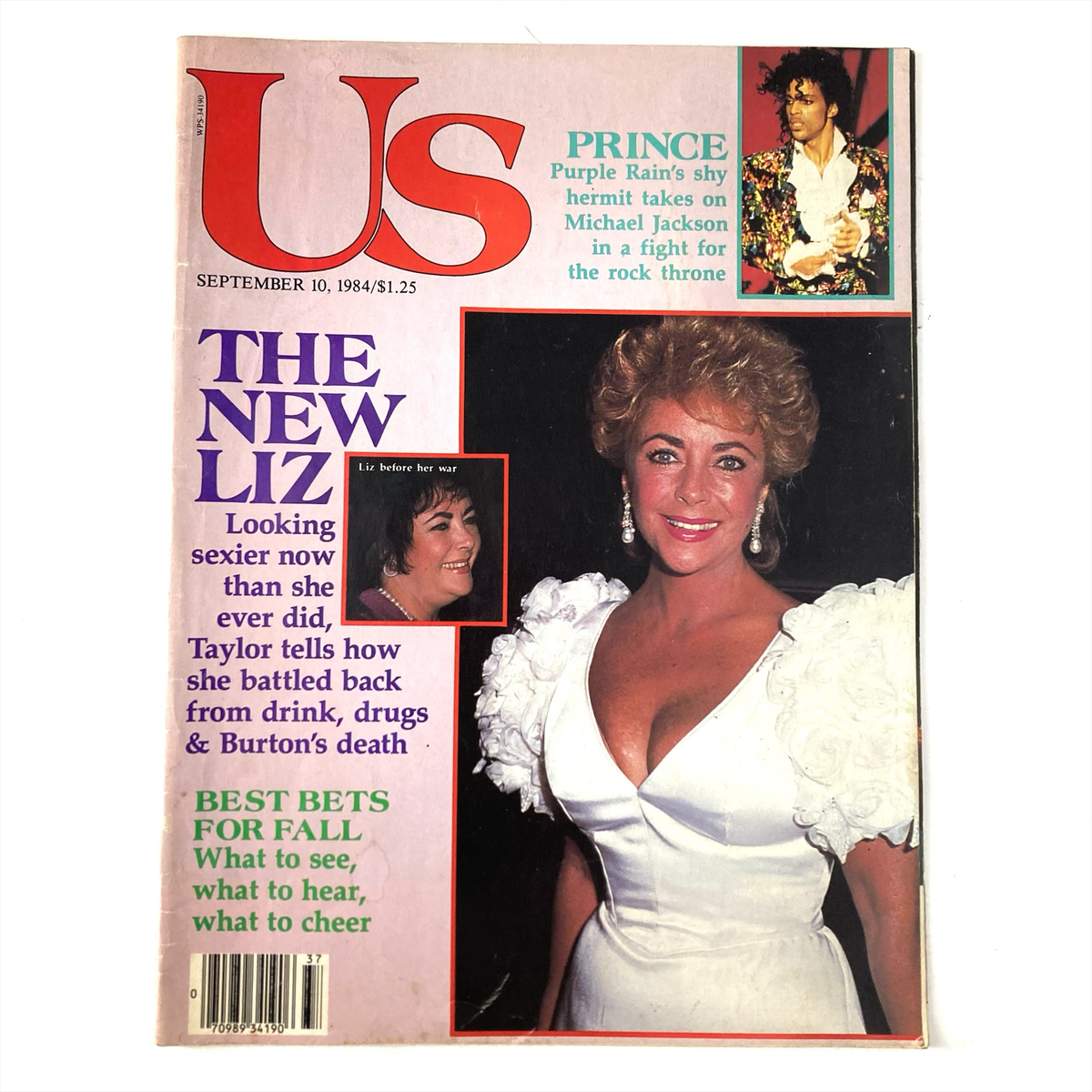 VTG US Magazine September 10 1984 Elizabeth Taylor & Prince