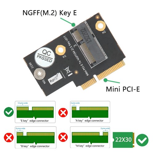 Adaptateur Convertisseur M.2 NGFF vers Mini PCI-E Wifi pour AX200 9260 Y510P - Photo 2/12