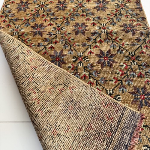 2x9 Vintage Soft Wool Runner Rug, Hand Knotted Oriental Turkish Carpet - Picture 10 of 10