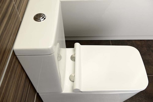 STATION WAGON WC PORTO CON CASSETTA RISCIACQUO INCL. SEDILE WC SOFT CLOSE SLIM, USCITA VERTICALE - Foto 3 di 6