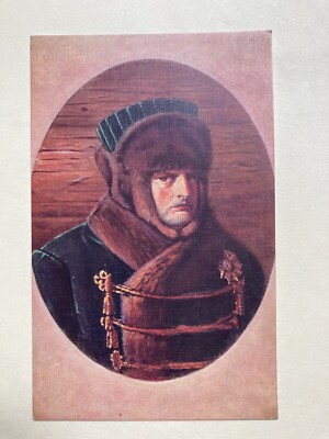  In the Cold  Vintage Postcard - Man All Bundled Up