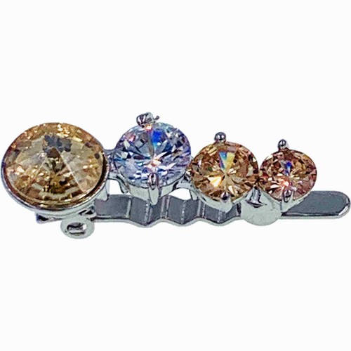 USA MOGHANT MAGNETIC BARRETTE HAIR CLIP HAIRPIN made with SWAROVSKI CRYSTAL 8 - Picture 4 of 11