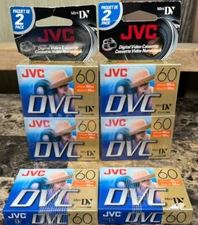 JVC DVC 60 Mini DV Digital Video Camera Cassette DVM60 ME (6 Count)