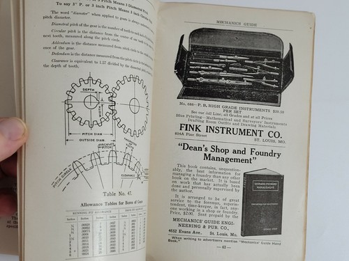 VINTAGE 1917 Mechanics Guide Hand Book by Chas Shields - Picture 7 of 11