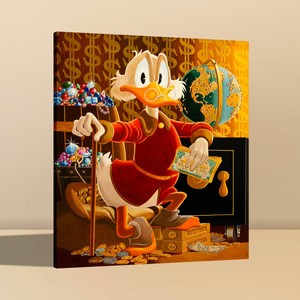 Canvas Print Art Work Painting Disney Scrooge Mcduck Duckburg Home