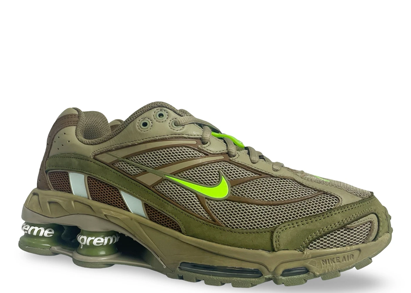 Taille 8 PORTÉ   Nike Shox Ride 2 SP Supreme Olive DN1615 200
