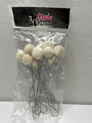 Wool Daubers Regular 3/4'' (1.91cm) 10/pk Tandy Leather Item 3445-00
